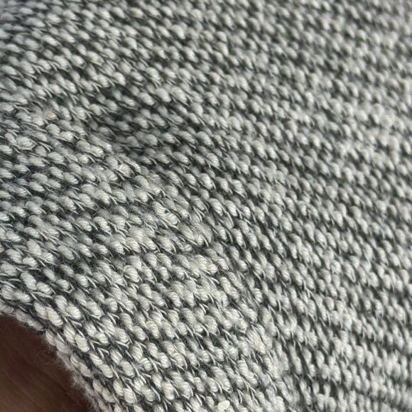 EILEEN FISHER Cardigan Medium Organic Cotton Shawl Collar Open Front Gray - Picture 12 of 12